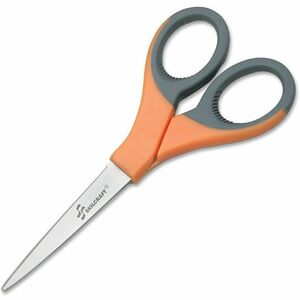 SKILCRAFT%C2%AE+Stainless+Steel+Shears+-+3%26quot%3B+Cutting+Length+-+6.5%26quot%3B+Overall+Length+-+Left%2FRight+-+Stainless+Steel+-+Orange%2C+Black+-+1+Each