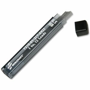 SKILCRAFT%C2%AE+Mechanical+Pencil+Lead+Refill+-+0.5+mm+-+F+-+Black+Lead+-+1+Tube