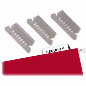 SKILCRAFT%C2%AE+Hanging+Folder+Tabs+-+1%2F5+-+Clear+Plastic+Tab%28s%29+-+Insertable+Tab+-+25+%2F+Pack