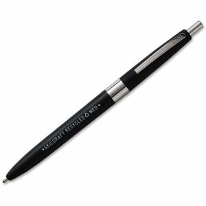 SKILCRAFT%C2%AE+Recycled+Ballpoint+Pen+-+Medium+Pen+Point+-+Retractable+-+Black+Ink+-+1+Dozen