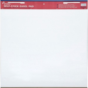 SKILCRAFT%C2%AE+Self-Stick+Easel+Pad+-+30+Sheets+-+18.50+lb+Basis+Weight+-+25%26quot%3B+x+30%26quot%3B+Sheet+Size+-+White+Paper+-+Self-stick%2C+Self-adhesive%2C+Lightweight%2C+Handle%2C+Universal+Slot%2C+Removable%2C+Repositionable+-+2+%2F+Pack