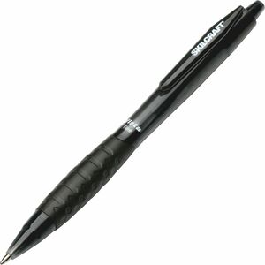 SKILCRAFT%C2%AE+Vista+Ballpoint+Pen+-+Fine+Pen+Point+-+Refillable+-+Retractable+-+Black+Ink+-+Translucent+Black+Barrel+-+1+Dozen