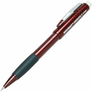 SKILCRAFT%C2%AE+Mechanical+Pencils+-+0.5+mm+Lead+-+Refillable+-+Pearl+Burgundy+Barrel+-+6+%2F+Pack