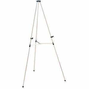SKILCRAFT%C2%AE+Tripod+Easel+-+25+lb+Load+Capacity+-+64%26quot%3B+Height+-+Aluminum+-+Aluminum+-+For+Presentation%2C+Document+-+Telescoping%2C+Reinforced%2C+Adjustable+Leg