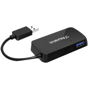 Aluratek 4-Port USB 3.0 SuperSpeed Hub with Attached Cable - USB - External - 4 USB Port(s