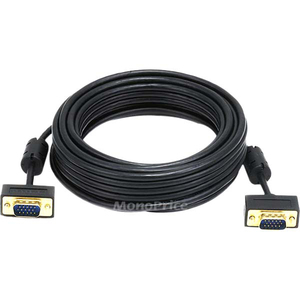 Monoprice VGA Video Cable - 25 ft VGA Video Cable for Video Device-Monitor - First End: 1 