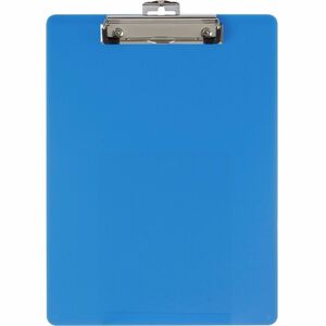 Officemate+Low-profile+Clip+Plastic+Clipboard+-+8+1%2F2%26quot%3B+x+11%26quot%3B+Sheet+Size+-+Acrylic+-+Blue+-+1+Each