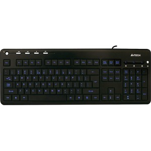 A4-TECH BLUE LED BACKLIT MULTIMEDIA KEYBOARD