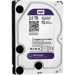 WD Purple WD20PURX 2TB Surveillance 3.5" Internal Hard Drive - 3 Year Warranty
