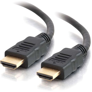C2G 3ft 4K High Speed HDMI Cable with Ethernet - HDMI to HDMI 2.0 - M/M - 3 ft HDMI A/V Cable for Audio/Video Device, Chromebook, Network Device, Switch, Home Theater System - First End: 1 x HDMI Digital Audio/Video - Second End: 1 x HDMI Digital Audio/Video - Stacking Cable - Supports up to 4096 x 2160