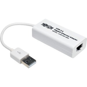 Tripp Lite by Eaton USB 2.0 to Gigabit Ethernet NIC Network Adapter 10/100/1000 Mbps White