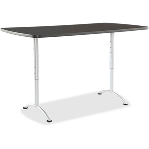 Iceberg+Utility+Table+-+Rectangle+Top+-+Adjustable+Height+Tier%28s%29+-+72%26quot%3B+Table+Top+Length+x+36%26quot%3B+Table+Top+Width+-+Assembly+Required+-+Graphite+-+1+Each