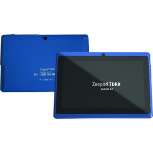 Zeepad 7DRK Tablet - 7" WVGA - Cortex A9 Dual-core (2 Core) 1.50 GHz - 512 MB RAM - 4 GB Storage - Android 4.2 Jelly Bean - Blue