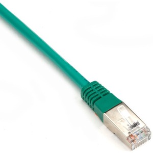 Black Box CAT6 250-MHz Stranded Patch Cable Slim Molded Boot - S/FTP, CM PVC, Green, 10FT