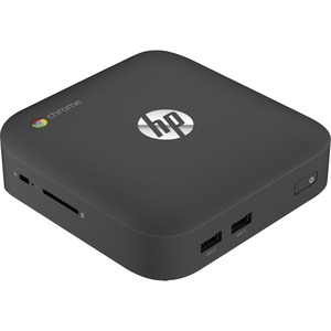 HP Chromebox Desktop Computer - Intel Celeron 2955U Dual-core (2 Core) 1.40 GHz - 2 GB RAM DDR3L SDRAM - 16 GB M.2 SSD - Mini PC - Black