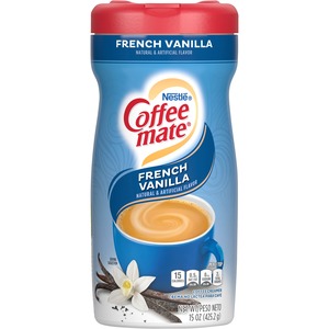Coffee mate Powdered Coffee Creamer, Gluten-Free - French Vanilla Flavor - 0.94 lb (15 oz) Canister - 1Each - 141 Serving