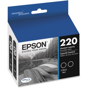 Epson+DURABrite+Ultra+T220+Original+Standard+Yield+Inkjet+Ink+Cartridge+-+Dual+Pack+-+Black+-+2+%2F+Pack+-+Inkjet+-+Standard+Yield+-+Black+-+1+Each