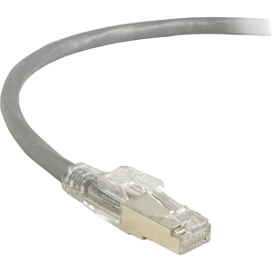 Black Box CAT6A 650-MHz Locking Snagless Patch Cable S/FTP CM PVC WH 15FT - 15 ft Category 6a Network Cable for Network Device - First End: 1 x RJ-45 Network - Male - Second End: 1 x RJ-45 Network - Male - Patch Cable - Shielding - White