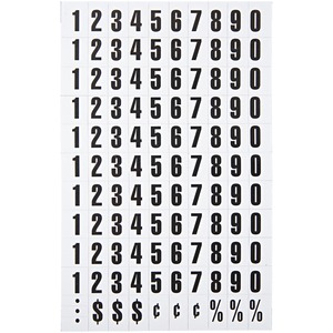 MasterVision+Magnetic+numbers+-+Magnetic+-+0.75%26quot%3B+Height+x+0.50%26quot%3B+Width+-+Black+-+Vinyl+-+110+%2F+Pack