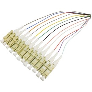 AddOn 3m Splice to LC OS1 OFNR (Riser-Rated) 12-Strand Fiber Pigtail Cable