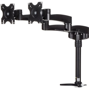 StarTech.com Desk Mount Dual Monitor Arm - Dual Articulating Monitor Arm - Height Adjustable Monitor Mount - For VESA Monitors up to 24" - Mount two displays on your desk or through a grommet with this desk mount dual monitor arm - Dual articulating monitor arms - Full range of motion - Adjustable height - Dual monitor mount for up to 24" displays - Tilt and pan and rotate your display