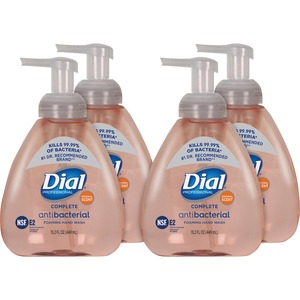 Dial+Complete+Antibacterial+Foaming+Hand+Wash+-+Original+ScentFor+-+15.2+fl+oz+%28449.5+mL%29+-+Pump+Bottle+Dispenser+-+Kill+Germs+-+Hand+-+Antibacterial+-+Pink+-+4+%2F+Carton