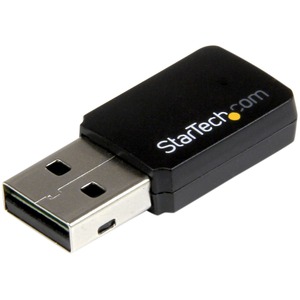 StarTech.com USB 2.0 AC600 Mini Dual Band Wireless-AC Network Adapter - 1T1R 802.11ac WiFi Adapter - Add dual-band Wireless-AC connectivity to a desktop or laptop computer through USB 2.0 - USB 2.0 AC600 Mini Dual Band Wireless-AC Network Adapter - 1T1R 802.11ac WiFi Adapter - 2.4GHz / 5GHz USB Wireless - AC Network Card