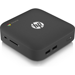HP Chromebox Desktop Computer - Intel Celeron 2955U Dual-core (2 Core) 1.40 GHz - 4 GB RAM DDR3L SDRAM - 16 GB M.2 SSD - Mini PC - Black