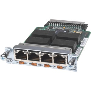 Cisco 4-Port ISDN BRI S/T High-Speed WAN Interface Card - For Wide Area Network - 4 x RJ-4