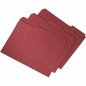 SKILCRAFT%C2%AE+1%2F3+Tab+Cut+Letter+Recycled+Top+Tab+File+Folder+-+8+1%2F2%26quot%3B+x+11%26quot%3B+-+3%2F4%26quot%3B+Expansion+-+Top+Tab+Location+-+11+pt.+-+2+Plys+-+Red+-+Chlorine-free%2C+Acid-free%2C+Reinforced+-+100%25+Recycled+-+100+%2F+Box
