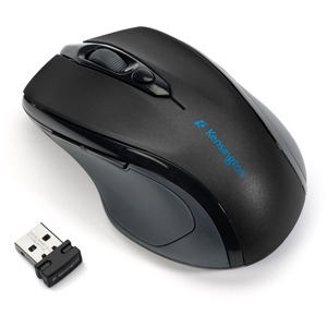 Kensington+Pro+Fit+Mid-size+Wireless+Mouse+-+Optical+-+Wireless+-+Radio+Frequency+-+Black+-+1+Pack+-+USB+-+1750+dpi+-+Scroll+Wheel+-+5+Button%28s%29+-+Right-handed+Only