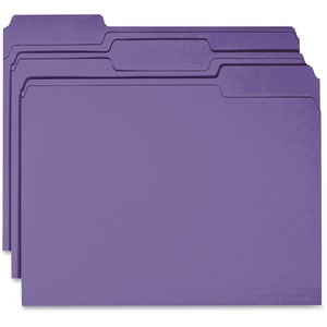 Business+Source+1%2F3+Tab+Cut+Recycled+Top+Tab+File+Folder+-+Purple+-+10%25+Recycled+-+100+%2F+Box