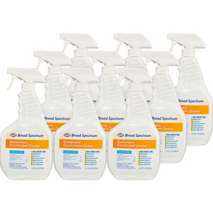 Clorox+Broad-Spectrum+Quaternary+Disinfectant+Cleaner+-+For+Multi+Surface+-+32+fl+oz+%281+quart%29+-+9+%2F+Carton+-+Fragrance-free%2C+Bleach-free%2C+Disinfectant+-+White