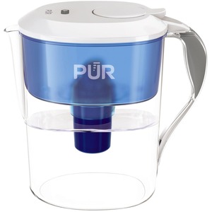 Pur 11 Cup Water Filtration Pitcher - Pitcher - 40 gal - 1 Each - Blue, White