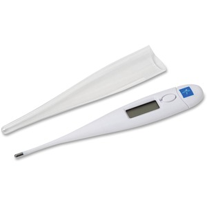 Medline+Oral+Digital+Stick+Thermometer+-+Reusable%2C+Latex-free+-+For+Oral+-+White