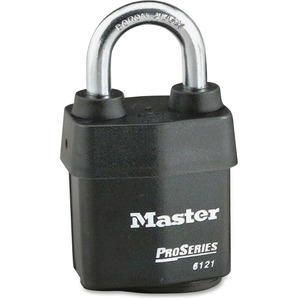 Master+Lock+Pro+Series+Rekeyable+Padlock+-+Keyed+Different+-+0.31%26quot%3B+Shackle+Diameter+-+Cut+Resistant%2C+Pry+Resistant%2C+Weather+Resistant+-+Steel+-+Black+-+1+Each