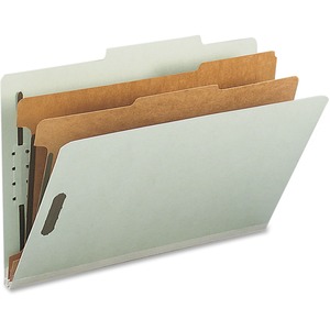 Nature Saver 2/5 Tab Cut Legal Recycled Classification Folder - 8 1/2