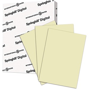 Springhill+Multipurpose+Cardstock+-+Ivory+-+92+Brightness+-+Letter+-+8+1%2F2%26quot%3B+x+11%26quot%3B+-+90+lb+Basis+Weight+-+Smooth%2C+Hard+-+250+%2F+Pack+-+Acid-free+-+Ivory