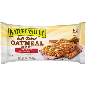 NATURE VALLEY Nature Valley Soft-Baked Oatmeal Bars - Cinnamon, Brown Sugar - 15 / Box