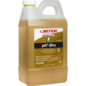 Betco+pH7+Ultra+Floor+Cleaner+-+FASTDRAW+1+-+For+Floor+-+Concentrate+-+67.6+fl+oz+%282.1+quart%29+-+Lemon+ScentBottle+-+1+Each+-+Yellow