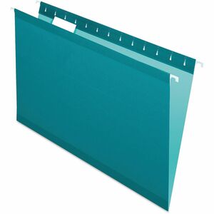 Pendaflex+1%2F5+Tab+Cut+Legal+Hanging+Folder+-+8+1%2F2%26quot%3B+x+14%26quot%3B+-+Internal+Pocket%28s%29+-+11+pt.+-+Teal+-+Reinforced%2C+Tear+Resistant%2C+Durable+-+25+%2F+Box