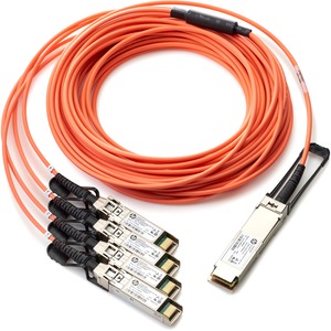 HPE BladeSystem c - Class QSFP+ to 4x10G SFP+ 15m Active Optical Cable - 49.21 ft Fiber Op