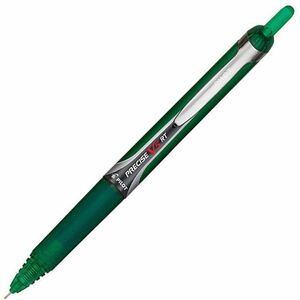 Pilot+Precise+V5+RT+Premium+Rolling+Ball+Pens+-+Extra+Fine+Pen+Point+-+0.5+mm+Pen+Point+Size+-+Needle+Pen+Point+Style+-+Refillable+-+Retractable+-+Green+Liquid+Ink+-+Green+Barrel+-+1+Dozen