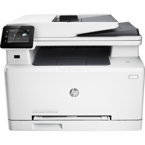 HP LaserJet M277DW Laser Multifunction Printer-Color-Copier/Fax/Scanner-19 ppm Mono/19 ppm Color Print-600x600 dpi Print-Automatic Duplex Print-30000 Pages-151 sheets Input-1200 dpi Optical Scan-Color Fax-Wireless LAN