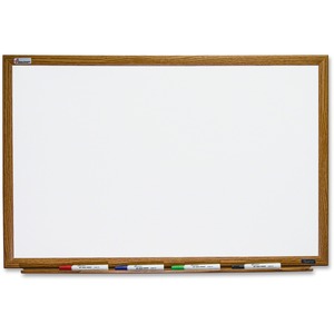 SKILCRAFT%C2%AE+Dry-erase+Whiteboard+-+48%26quot%3B+%284+ft%29+Width+x+36%26quot%3B+%283+ft%29+Height+-+Porcelain+Surface+-+Oak+Wood+Frame+-+Rectangle+-+Magnetic+-+Scratch+Resistant%2C+Dent+Resistant%2C+Easy+to+Clean+-+1+Each