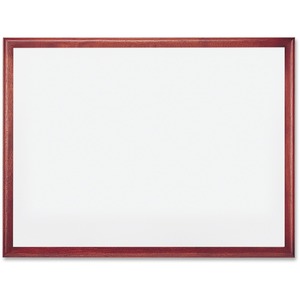 SKILCRAFT%C2%AE+Dry-erase+Whiteboard+-+36%26quot%3B+%283+ft%29+Width+x+24%26quot%3B+%282+ft%29+Height+-+Porcelain+Surface+-+Mahogany+Wood+Frame+-+Rectangle+-+Magnetic+-+Scratch+Resistant%2C+Dent+Resistant%2C+Marker+Tray%2C+Ghost+Resistant%2C+Stain+Resistant%2C+Easy+to+Clean+-+1+Each