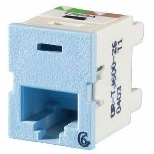 Ortronics Clarity 6 TracJack, T568A/B, 180 degree, Lt Blue