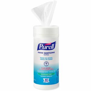 PURELL%C2%AE+Alcohol+Hand+Sanitizing+Wipes+-+White+-+80+Per+Canister+-+1+Each