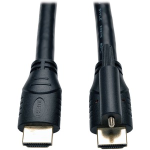 Tripp Lite by Eaton High Speed HDMI Cable with Ethernet and Locking Connector UHD 4K 24AWG (M/M) 10 ft. (3.05 m)