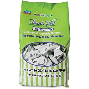 Hospitality+Mints+Thank+You+Buttermints+-+Individually+Wrapped+-+1+lb+-+1+Bag